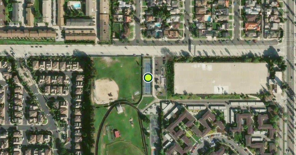 Satellite view of Inglewood Pickleball Courts