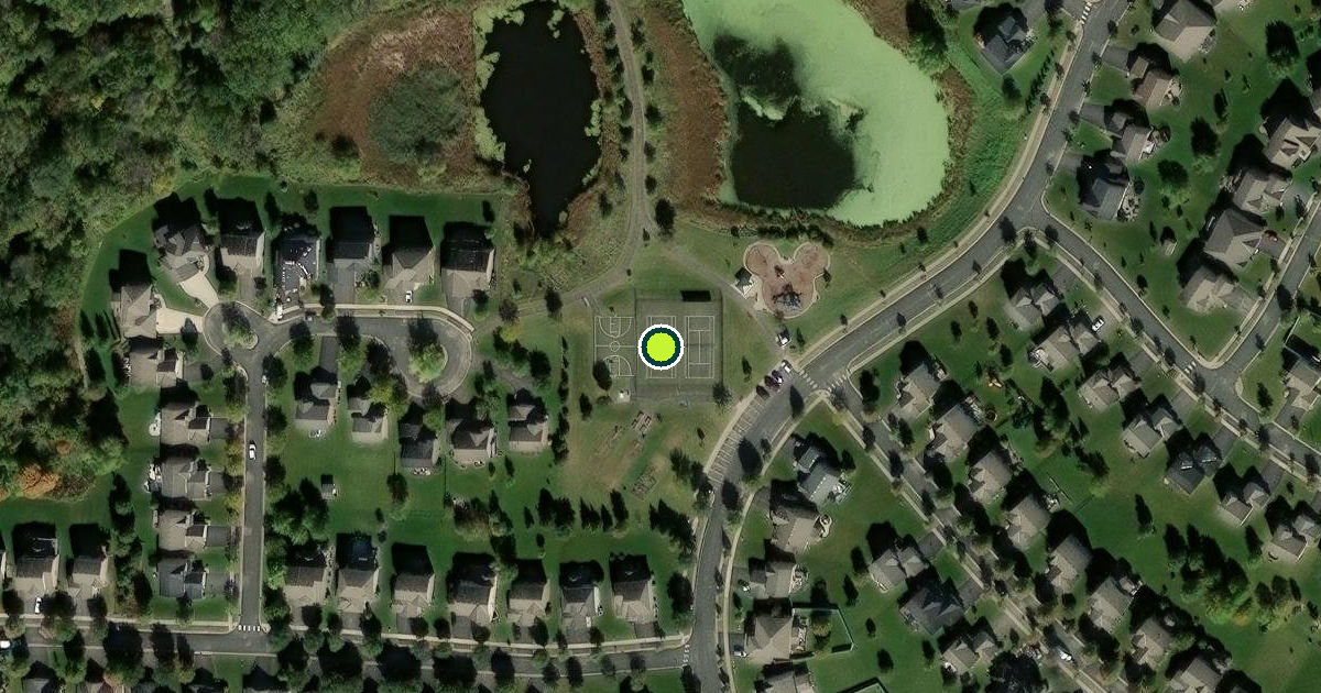 Satellite view of Interlaken Park Pickleball Courts