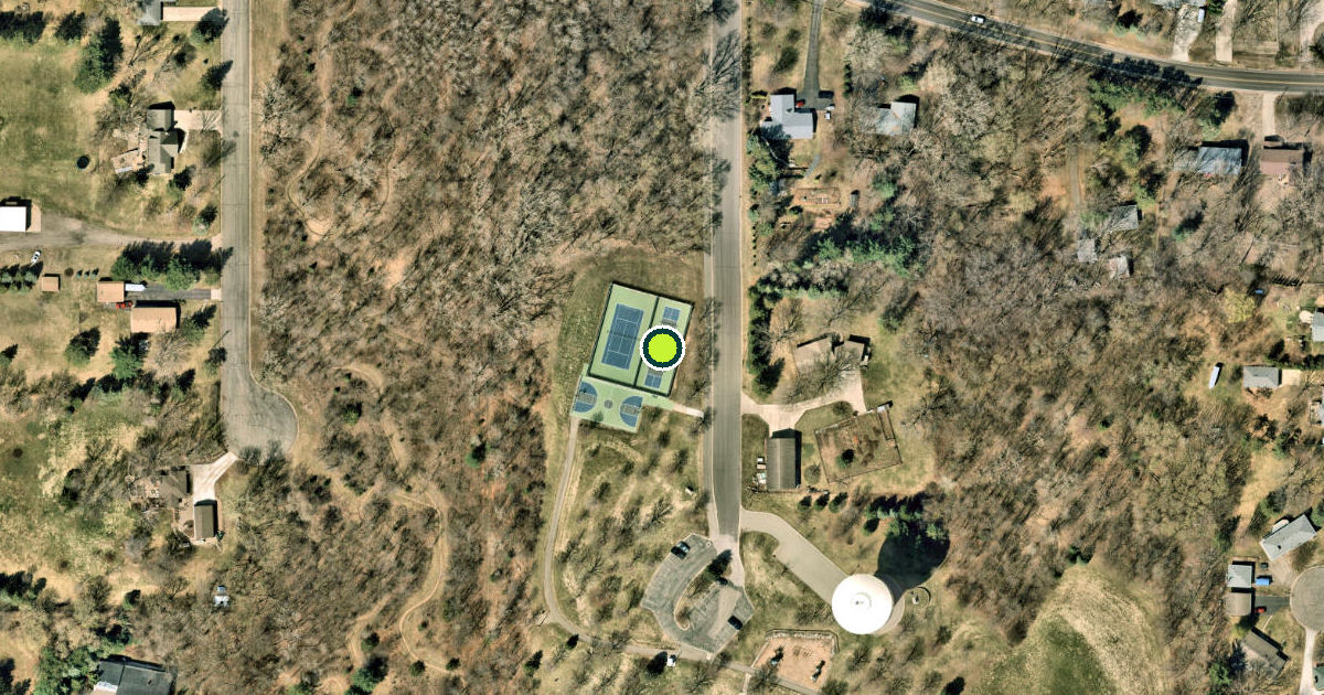 Satellite view of Inver Grove Heights Pickleball Courts