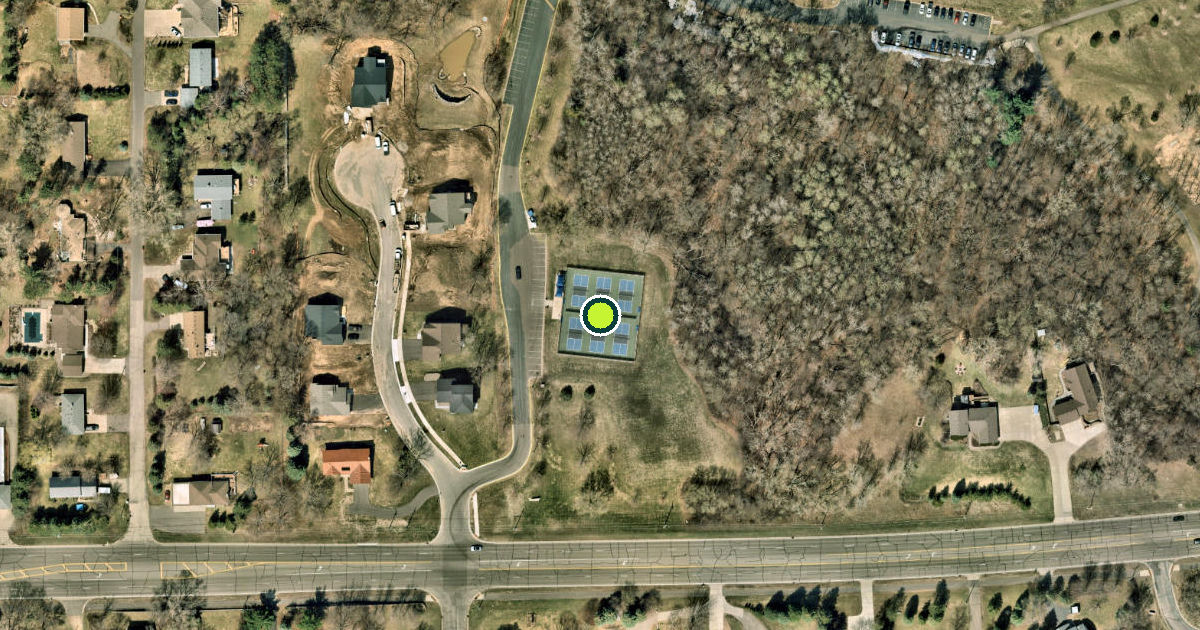 Satellite view of Inver Grove Heights Pickleball Courts