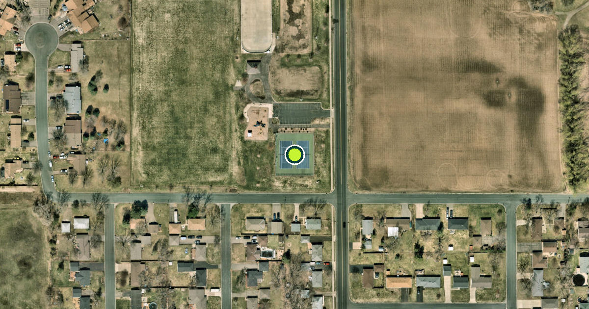 Satellite view of Inver Grove Heights Pickleball Courts