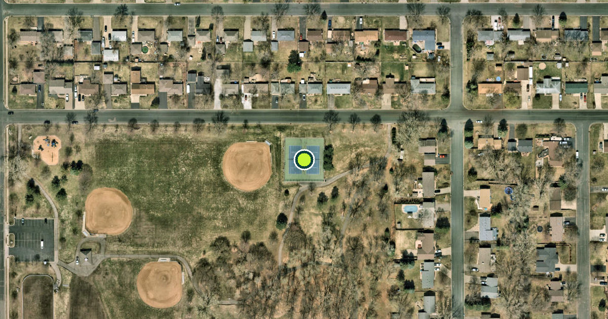 Satellite view of Inver Grove Heights Pickleball Courts