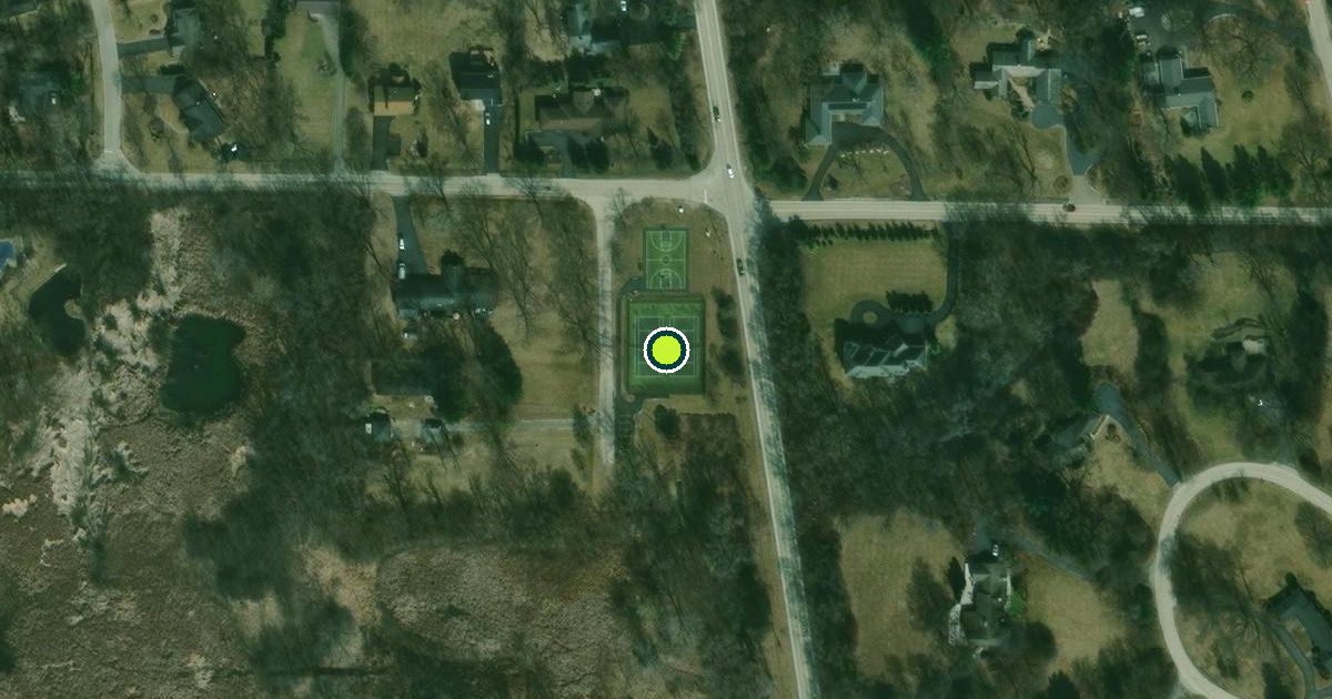 Satellite view of Inverness Pickleball Courts