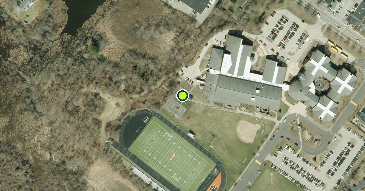 Satellite view of Ipswich Pickleball Courts
