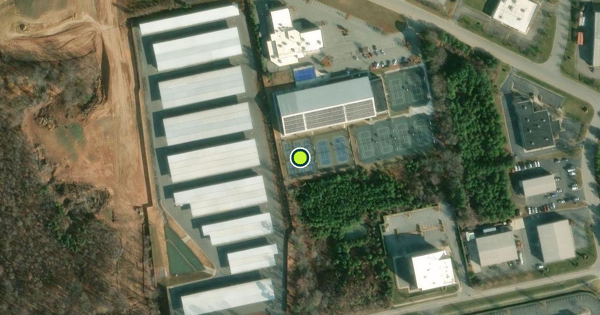 Satellite view of Iredell County Pickleball Courts