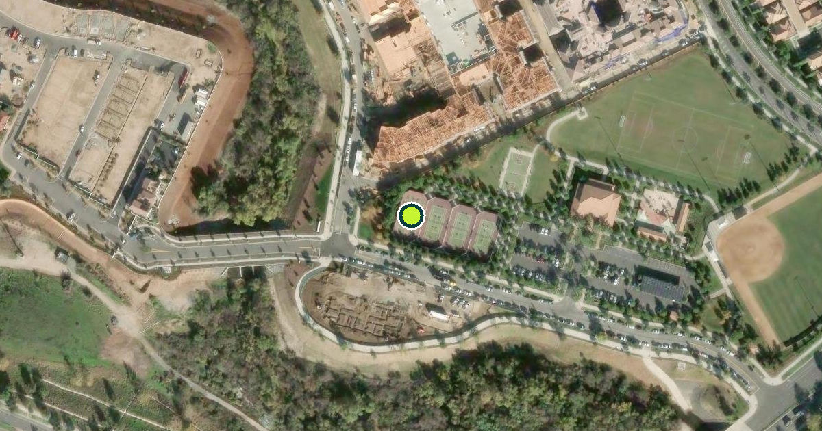 Satellite view of Irvine Pickleball Courts