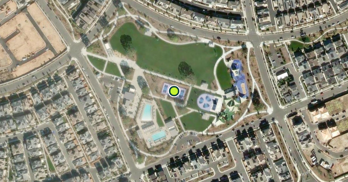 Satellite view of Irvine Pickleball Courts