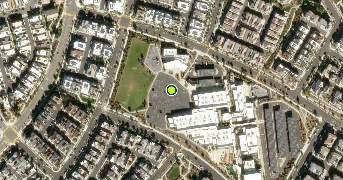 Satellite view of Irvine Pickleball Courts