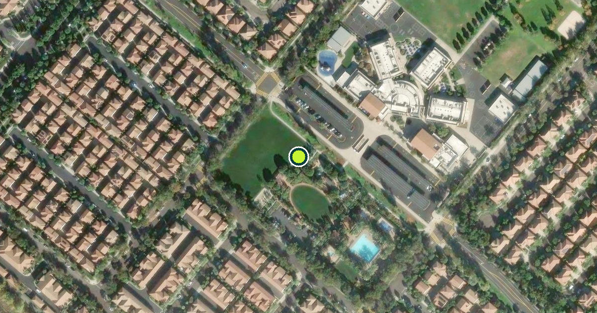 Satellite view of Irvine Pickleball Courts