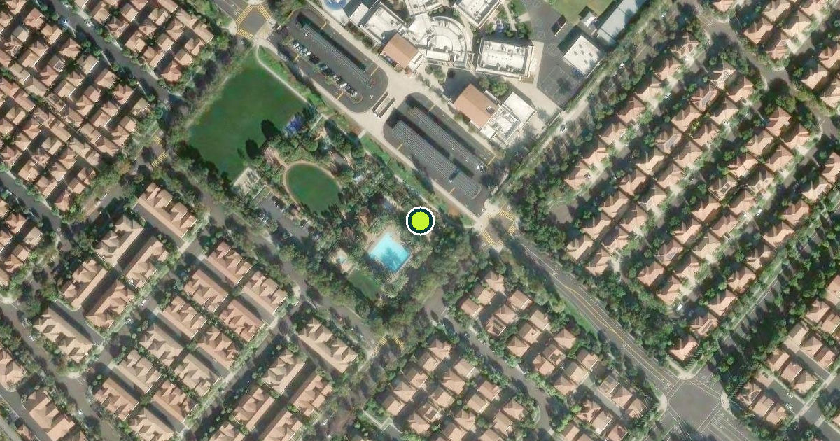 Satellite view of Irvine Pickleball Courts