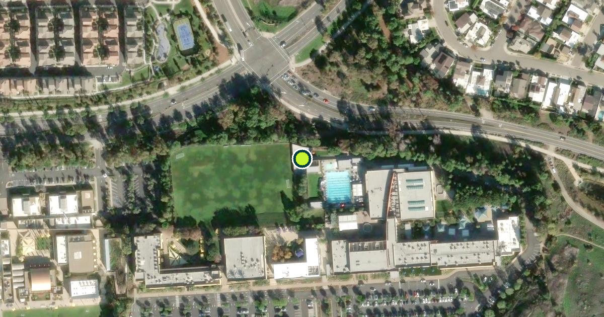 Satellite view of Irvine Pickleball Courts