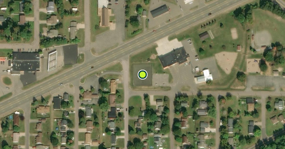 Satellite view of Ishpeming Township Pickleball Courts
