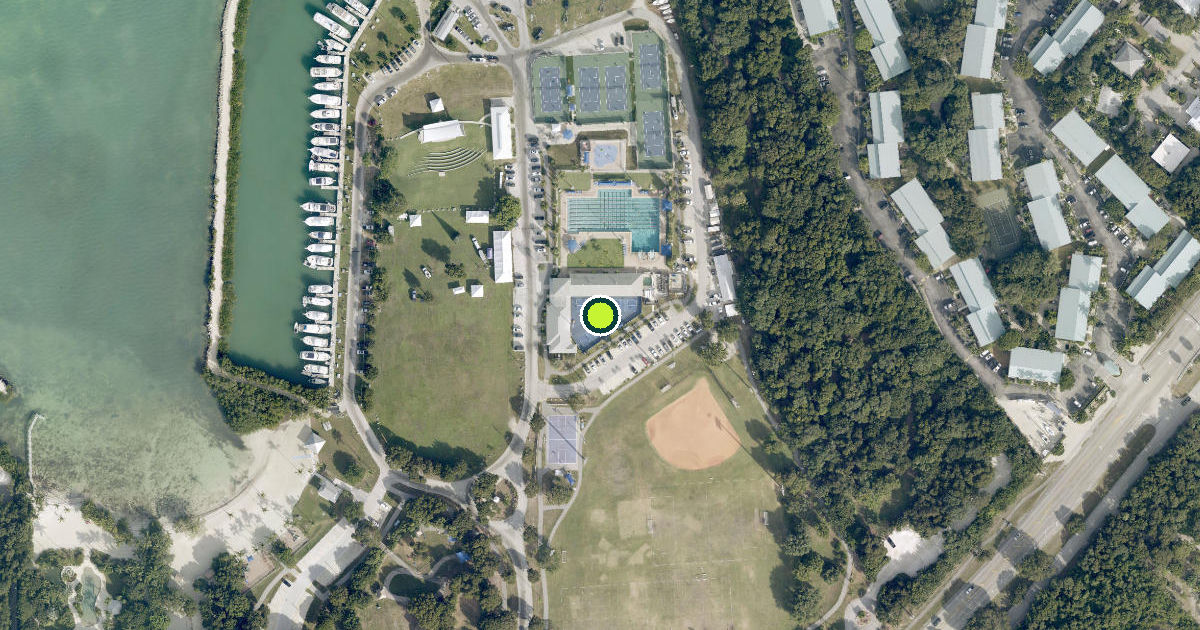 Satellite view of Islamorada Pickleball Courts