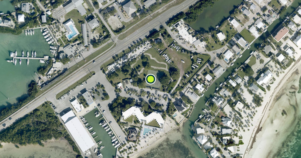 Satellite view of Islamorada Pickleball Courts