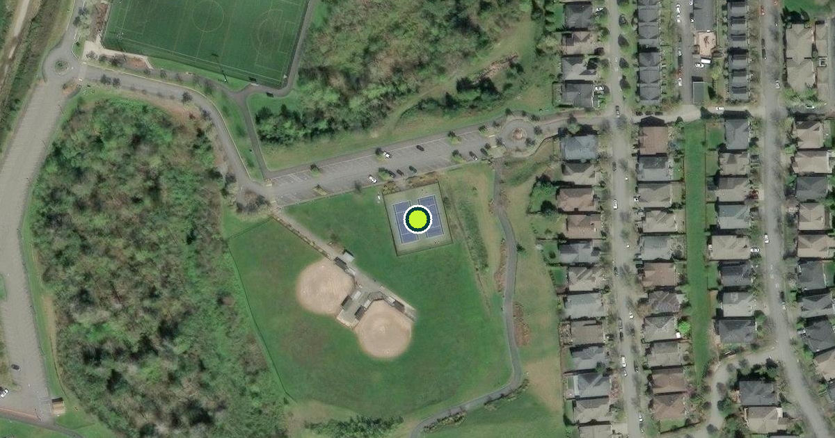 Satellite view of Issaquah Pickleball Courts