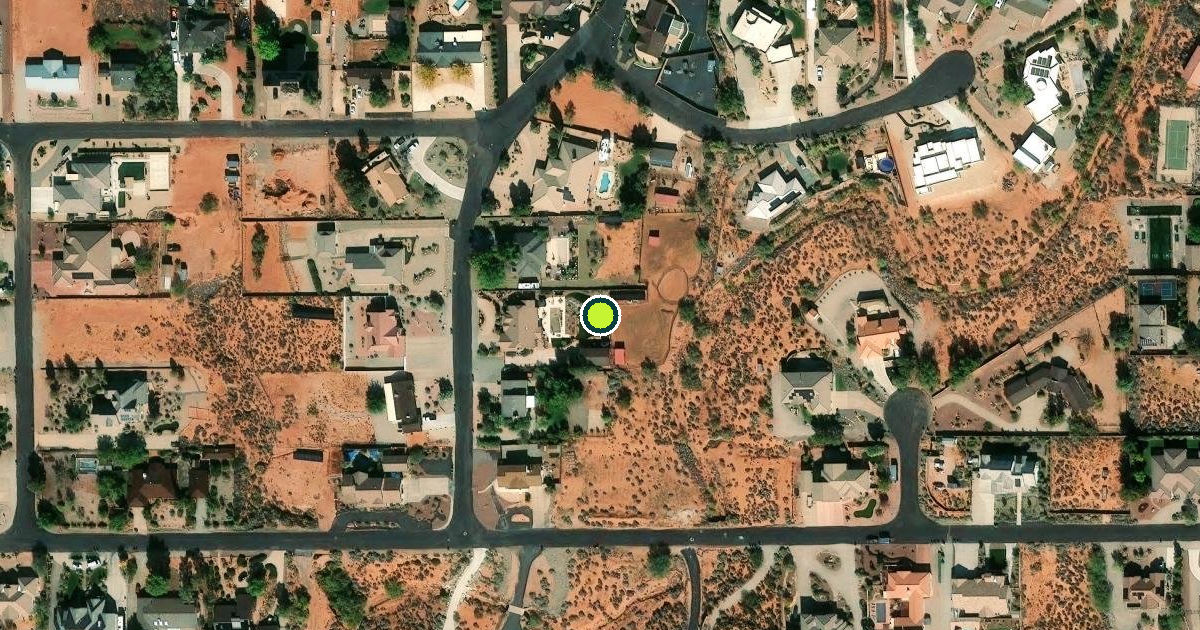 Satellite view of Ivins Pickleball Courts
