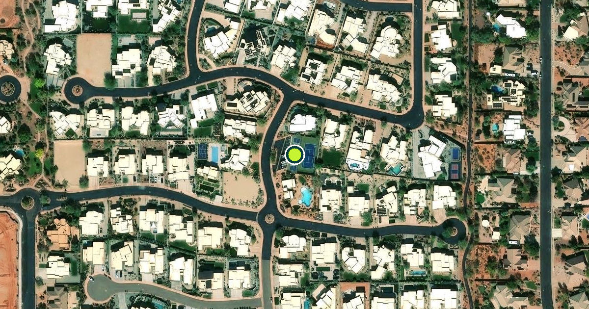Satellite view of Ivins Pickleball Courts