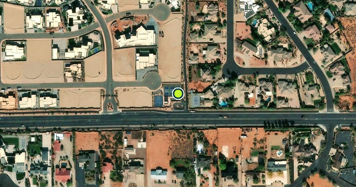Satellite view of Ivins Pickleball Courts