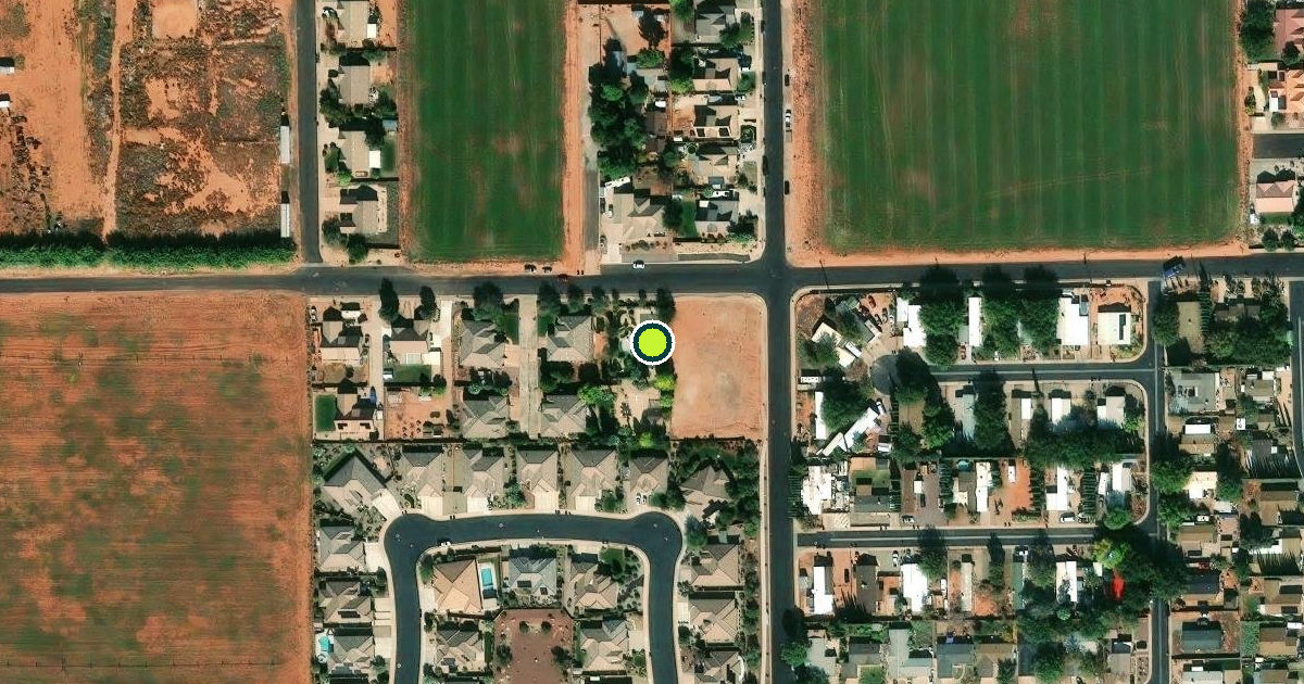 Satellite view of Ivins Pickleball Courts