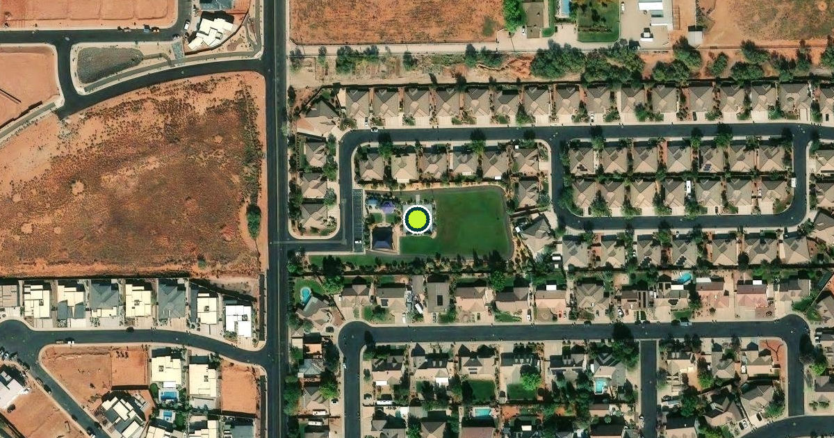 Satellite view of Ivins Pickleball Courts