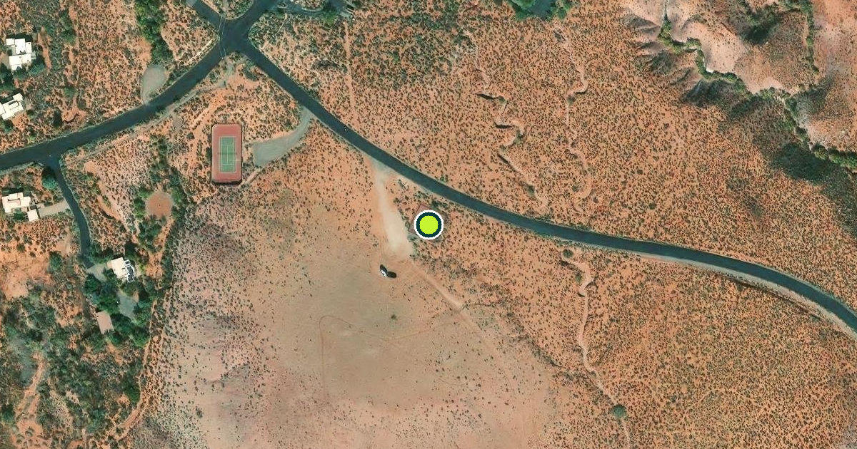 Satellite view of Ivins Pickleball Courts