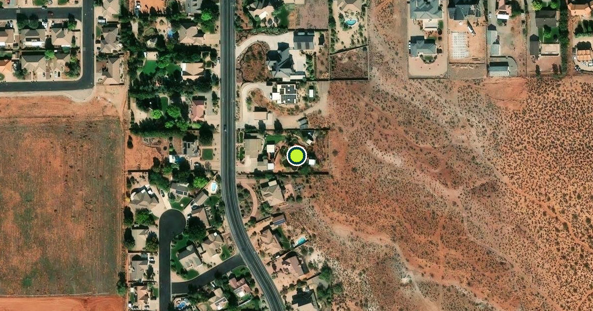 Satellite view of Ivins Pickleball Courts