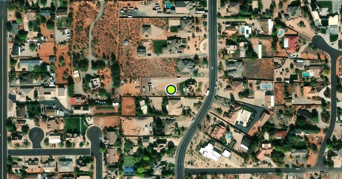 Satellite view of Ivins Pickleball Courts