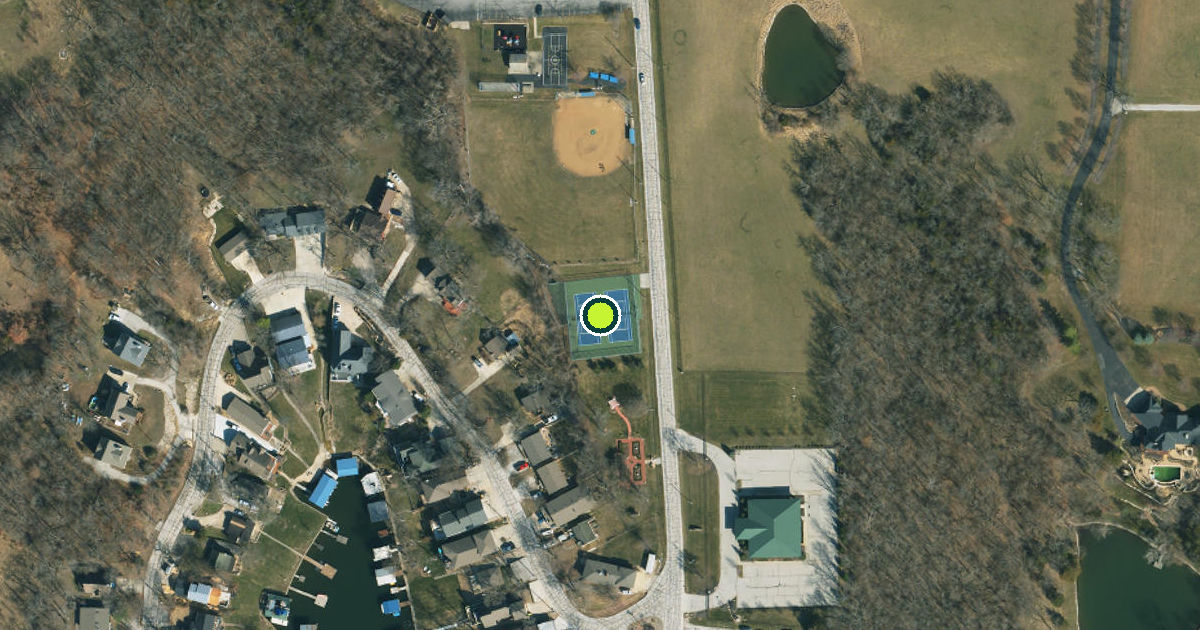 Satellite view of Jackson County Pickleball Courts