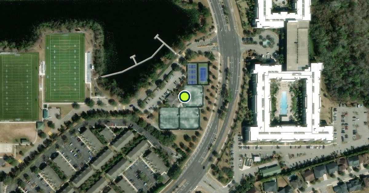 Satellite view of Jacksonville Pickleball Courts