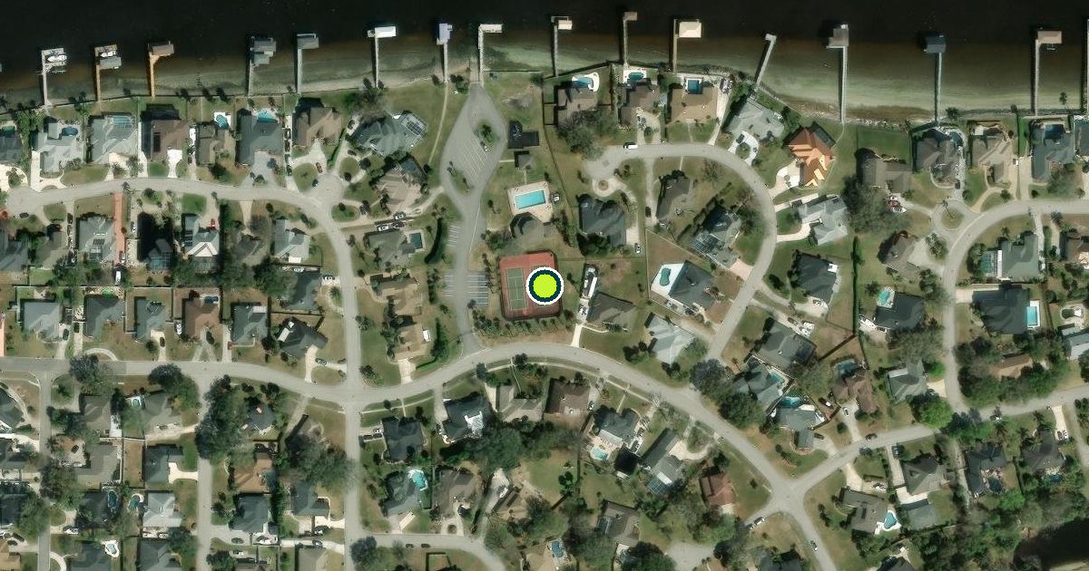 Satellite view of Jacksonville Pickleball Courts