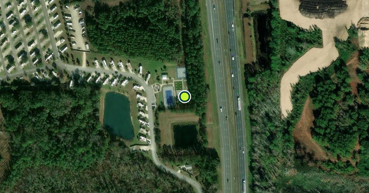 Satellite view of Jacksonville Pickleball Courts