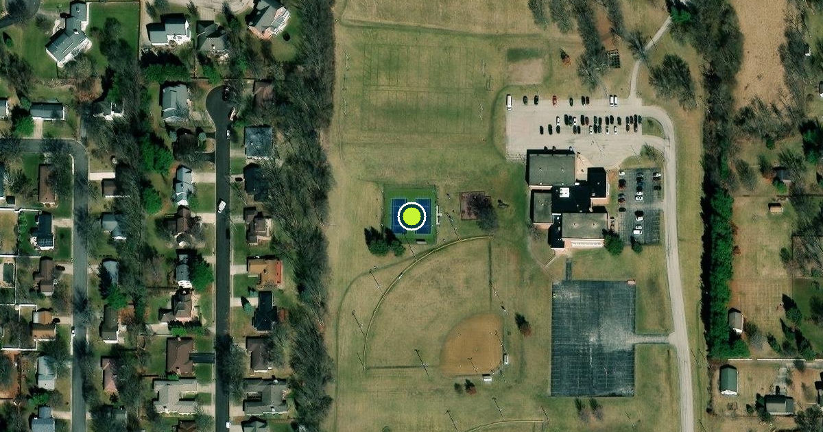 Satellite view of Jacksonville Pickleball Courts