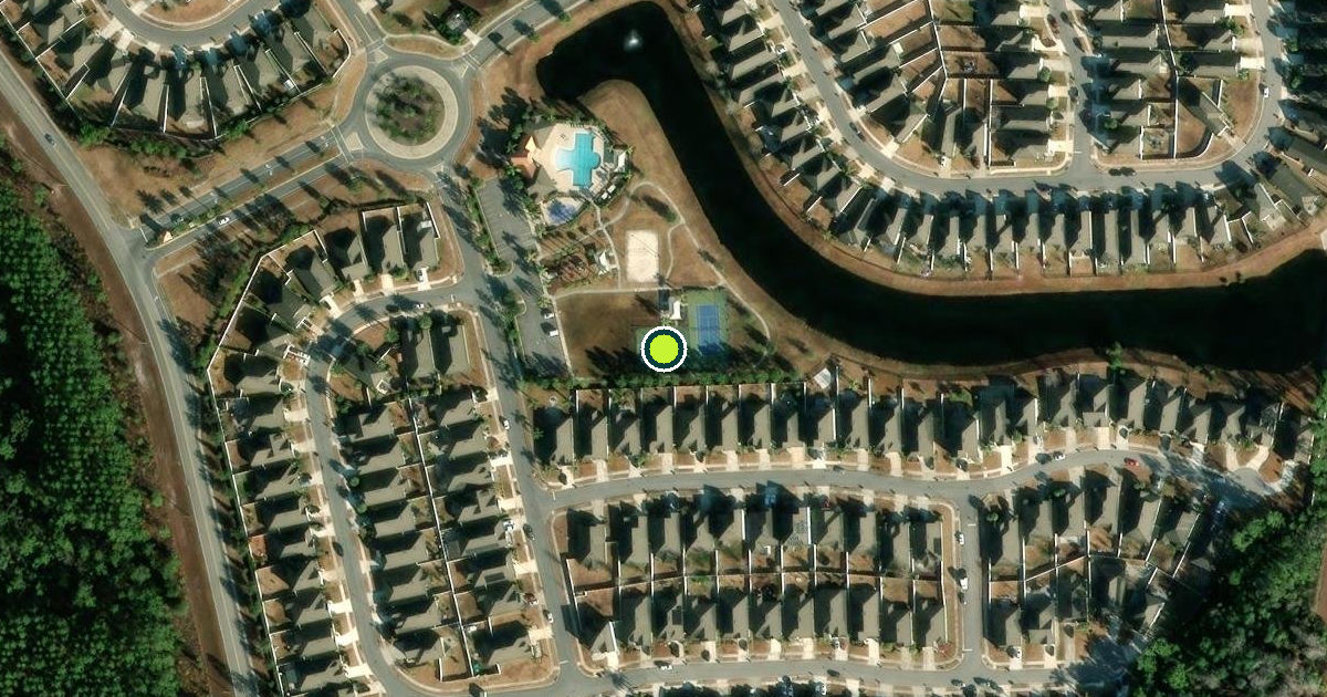 Satellite view of Jacksonville Pickleball Courts