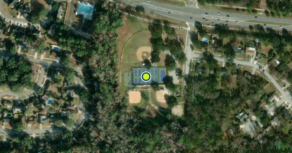 Satellite view of Jacksonville Pickleball Courts