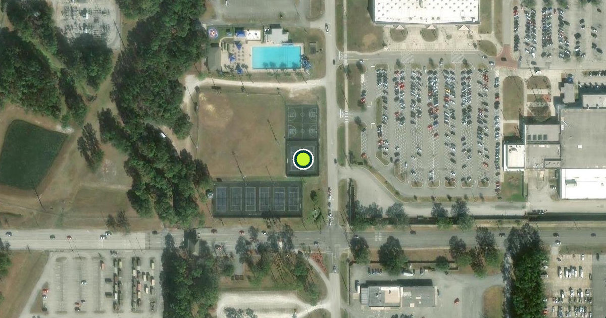 Satellite view of Jacksonville Pickleball Courts