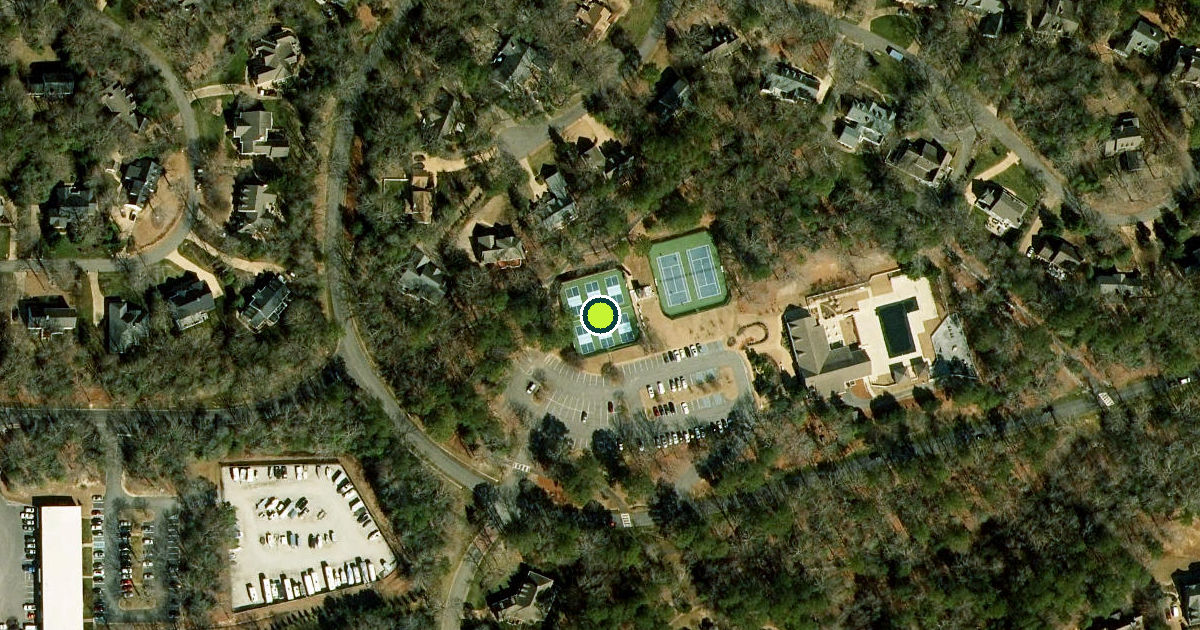 Satellite view of James City County Pickleball Courts