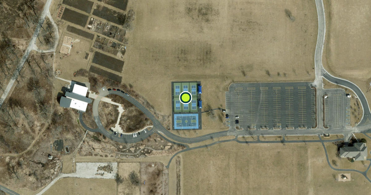 Satellite view of James O. Breen Community Park Pickleball Courts