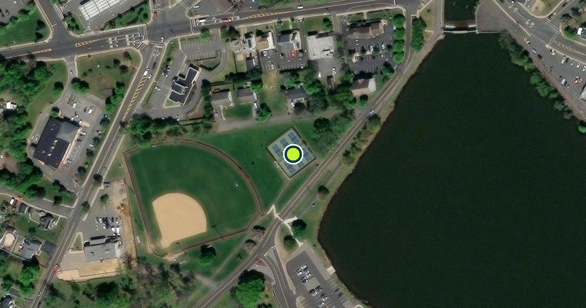 Satellite view of Jamesburg Pickleball Courts