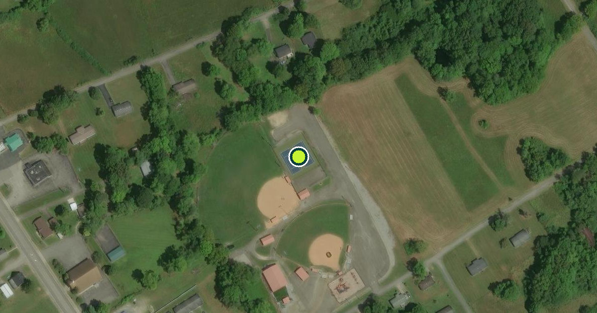 Satellite view of Jamestown Pickleball Courts