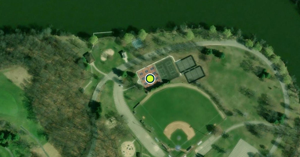 Satellite view of Janesville Pickleball Courts