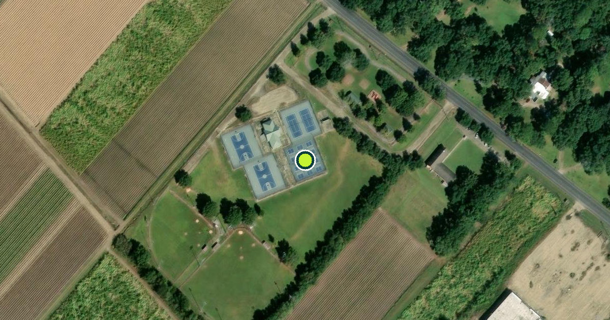 Satellite view of Jeanerette Pickleball Courts