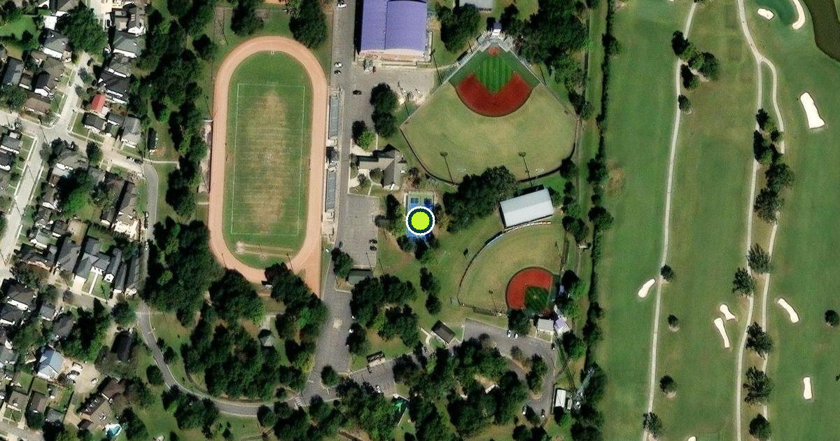 Satellite view of Jefferson Parish Pickleball Courts
