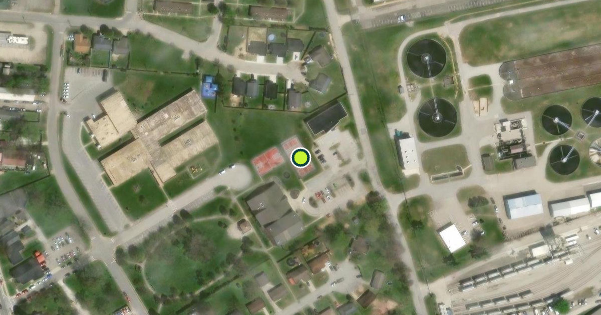 Satellite view of Jeffersonville Pickleball Courts