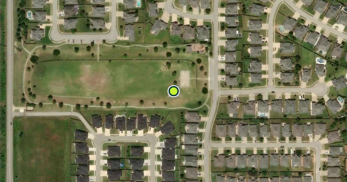 Satellite view of Jenks Pickleball Courts