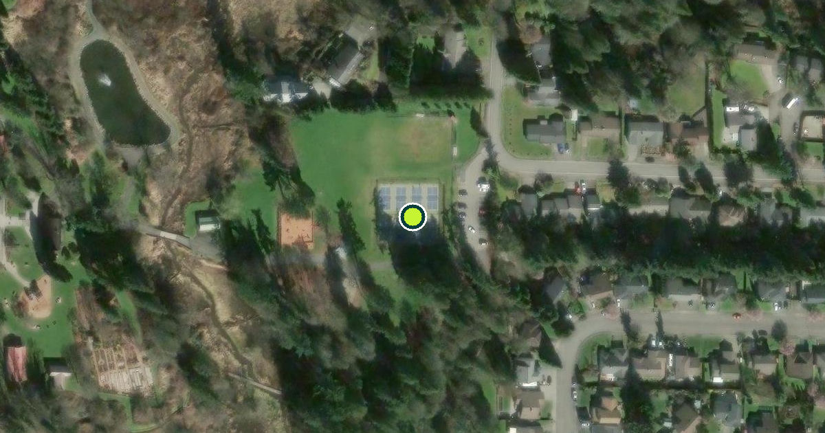 Satellite view of Jennings Memorial Park Pickleball Courts