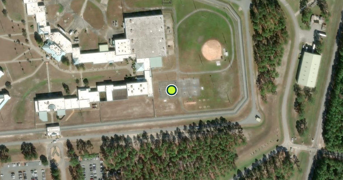Satellite view of Jesup Pickleball Courts