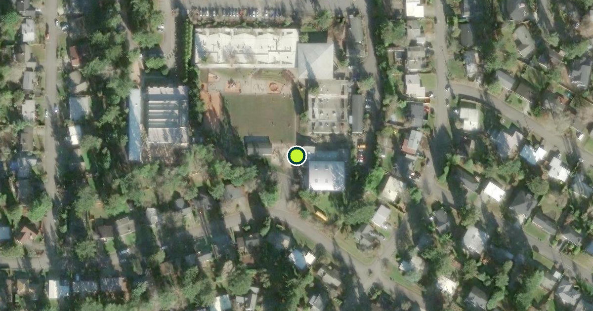 Satellite view of Jewish Day School Pickleball Courts