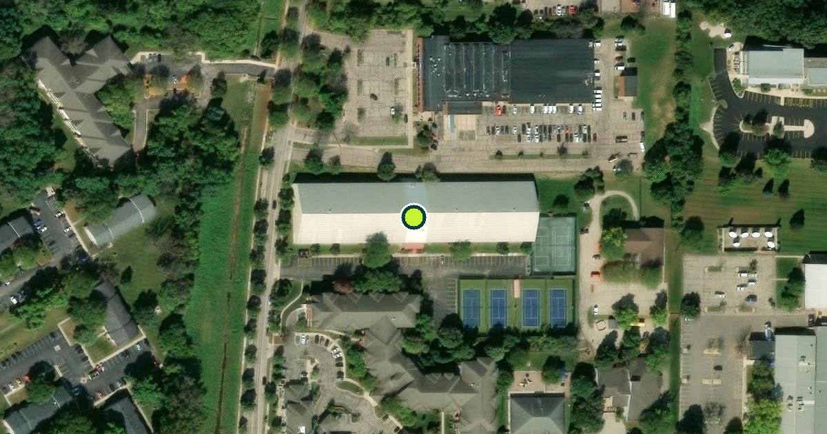Satellite view of John Powless Tennis Center