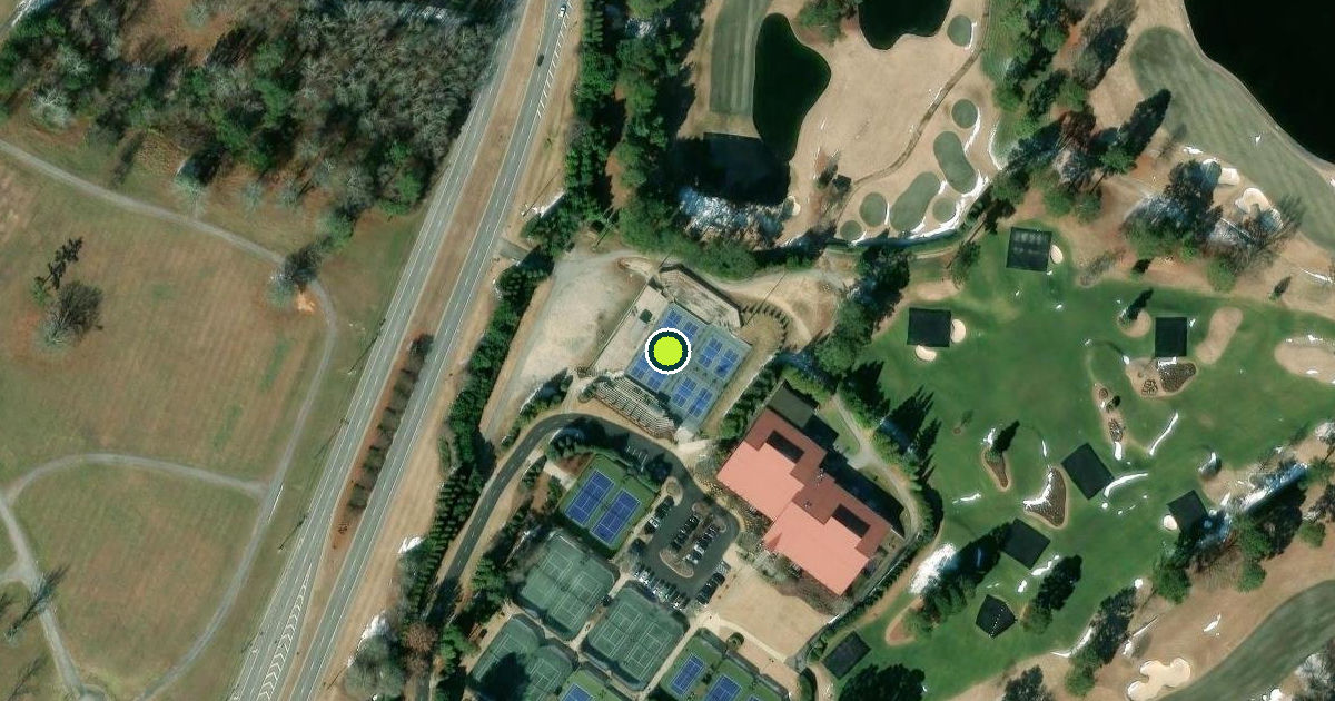 Satellite view of Johns Creek Pickleball Courts