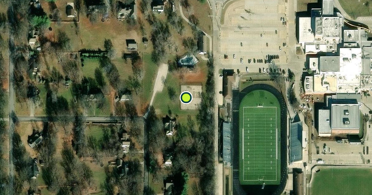 Satellite view of Johnson County Pickleball Courts